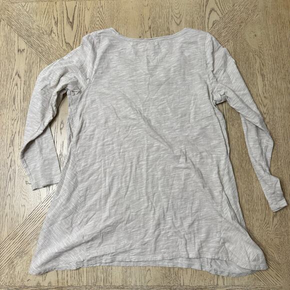 J. Jill Purejill Long Sleeve Top Tan Medium - Picture 2 of 9